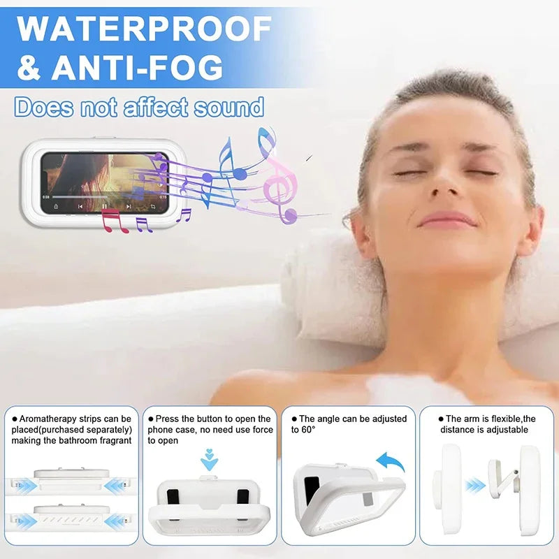 Waterproof Shower Phone Holder