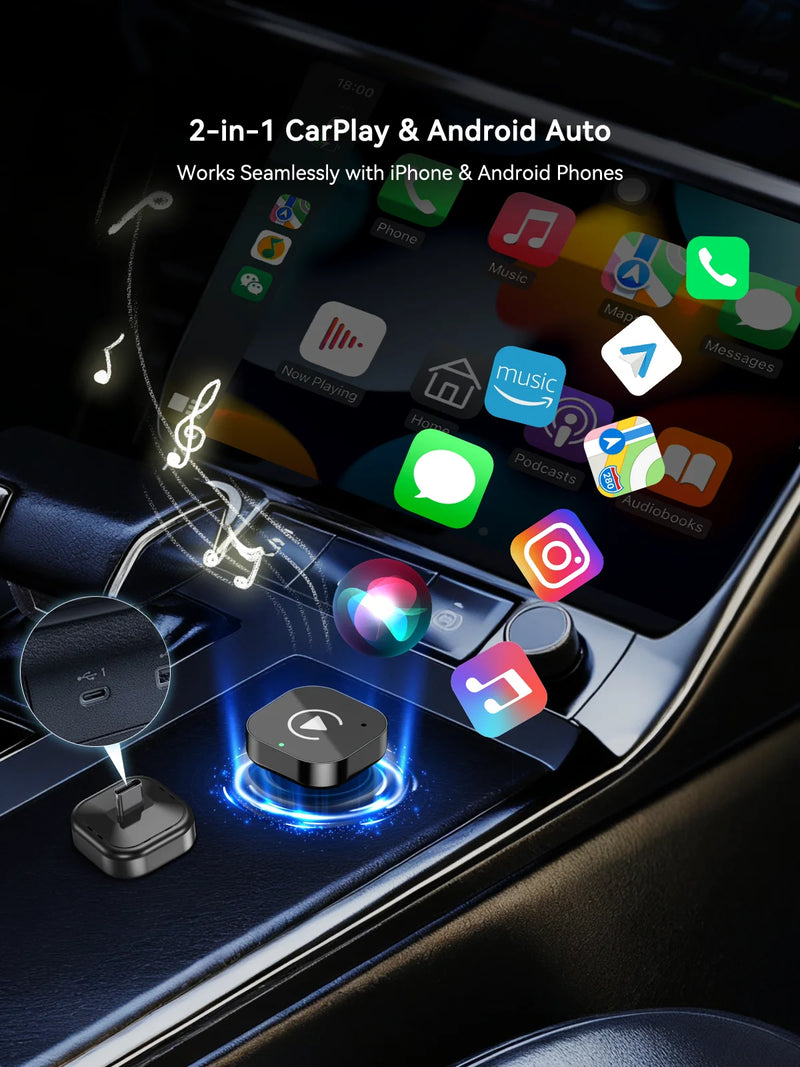 WireFree Wireless CarPlay & Android Auto Adapter