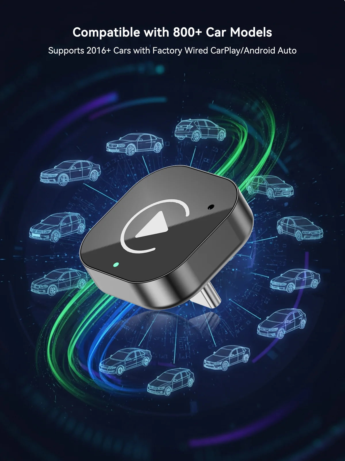 WireFree Wireless CarPlay & Android Auto Adapter