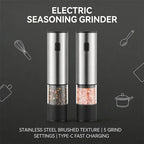 SeasonMate Electric Salt & Pepper Grinder Set