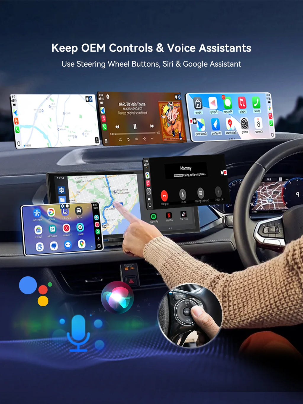 WireFree Wireless CarPlay & Android Auto Adapter